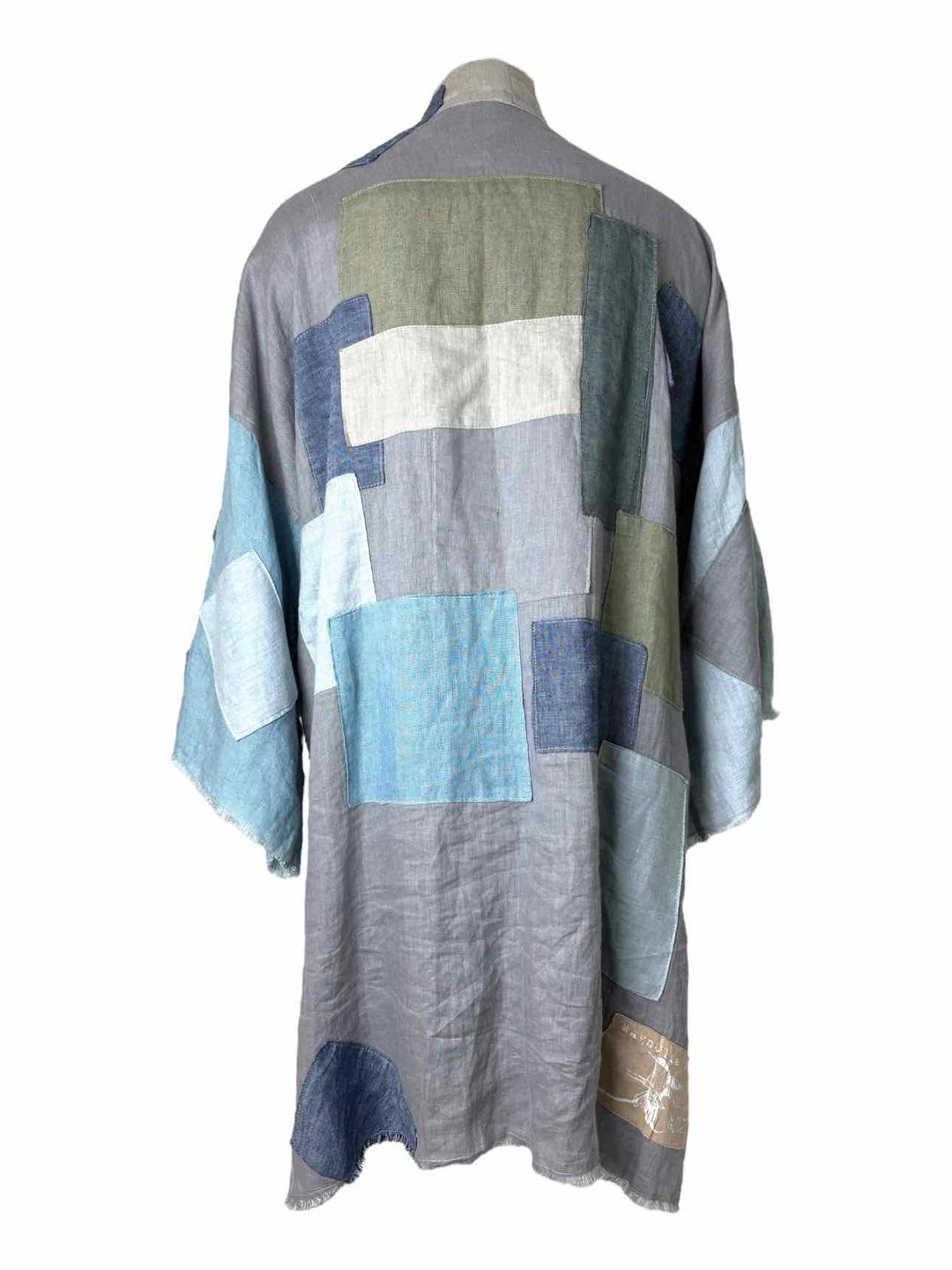 Magnolia Pearl Love Line Linen Patchwork Size OS Kimono