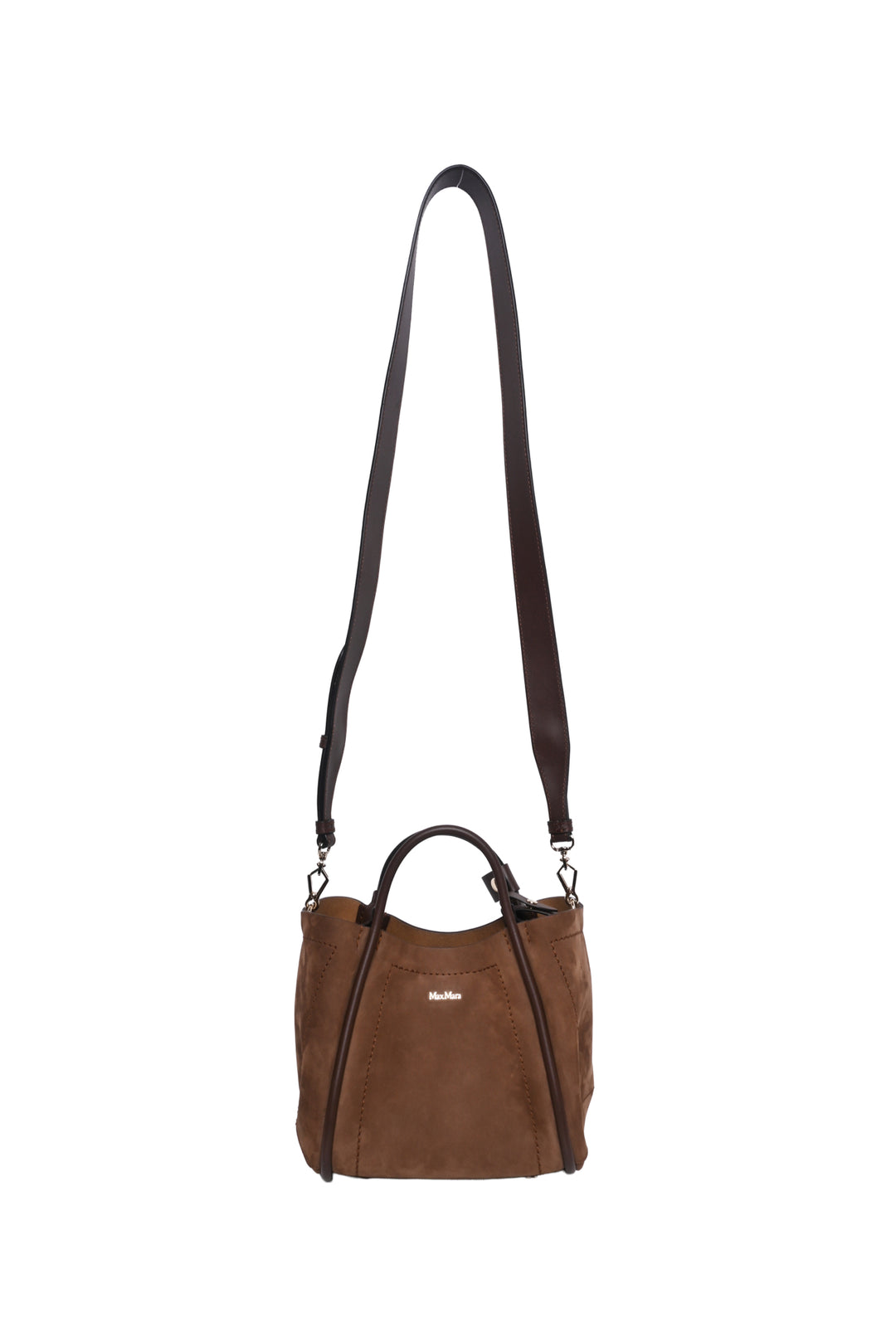 Maxmara Extra Small Nubuck Leather Marine Bag