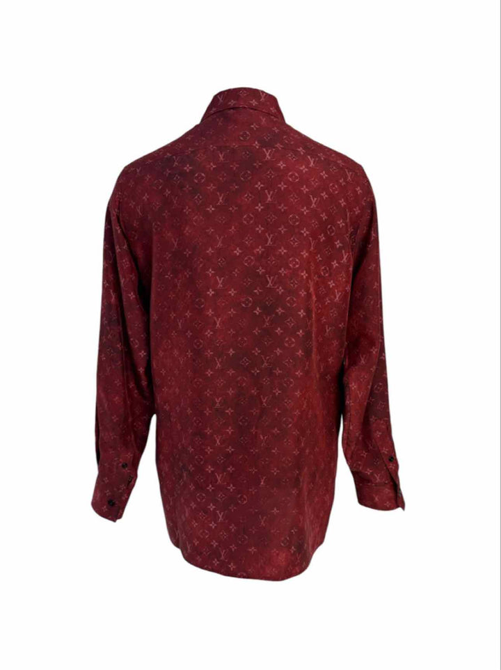 Louis Vuitton Size 32 Mahina Print Silk Blouse