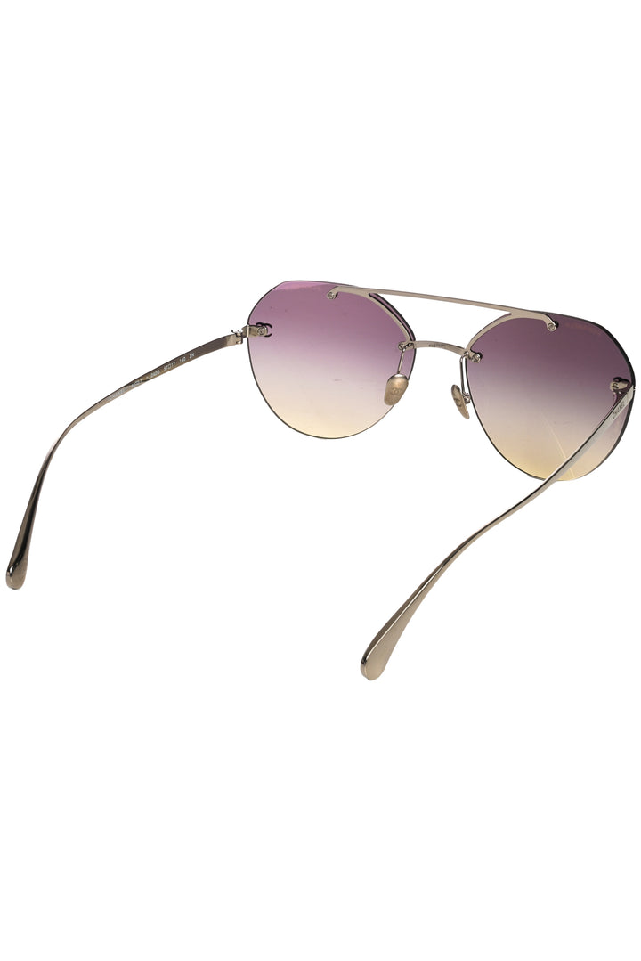 Chanel Titanium CC Pilot Aviator Sunglasses