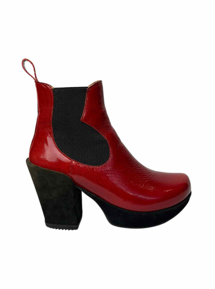 John Fluevog Size 8.5 Tracker Platform Chelsea Ankle Boots
