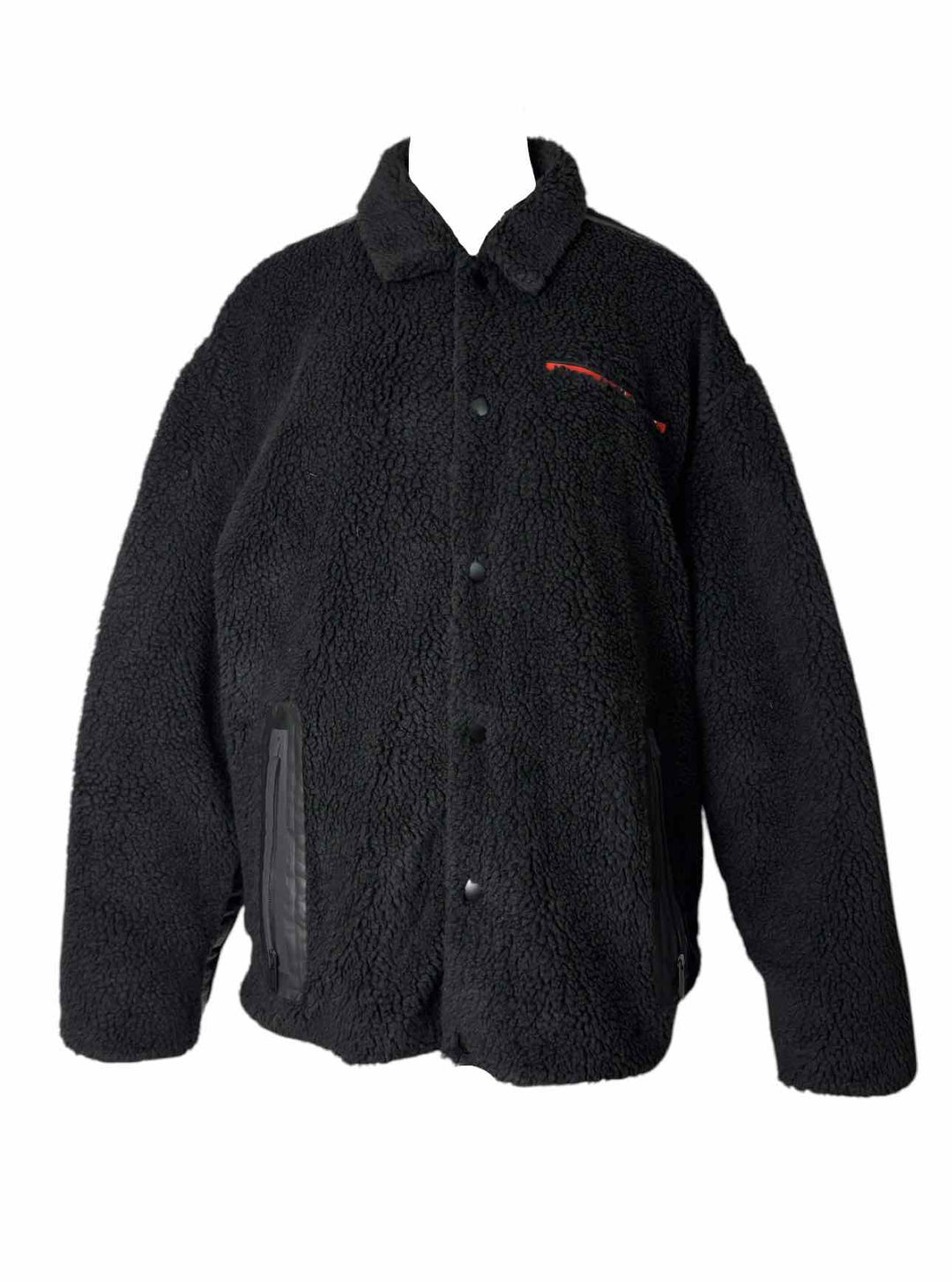 Prada Size XL Logo Men's Fleece Logo Jacket