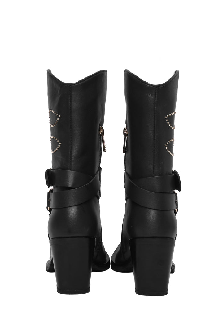 Marccain Size 39 Leather Western Boots