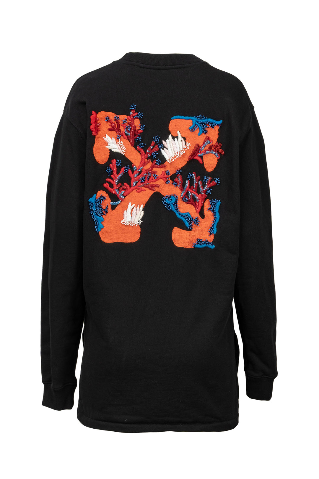 Off White Size S Beaded Embriodered Logo Sweatshirt