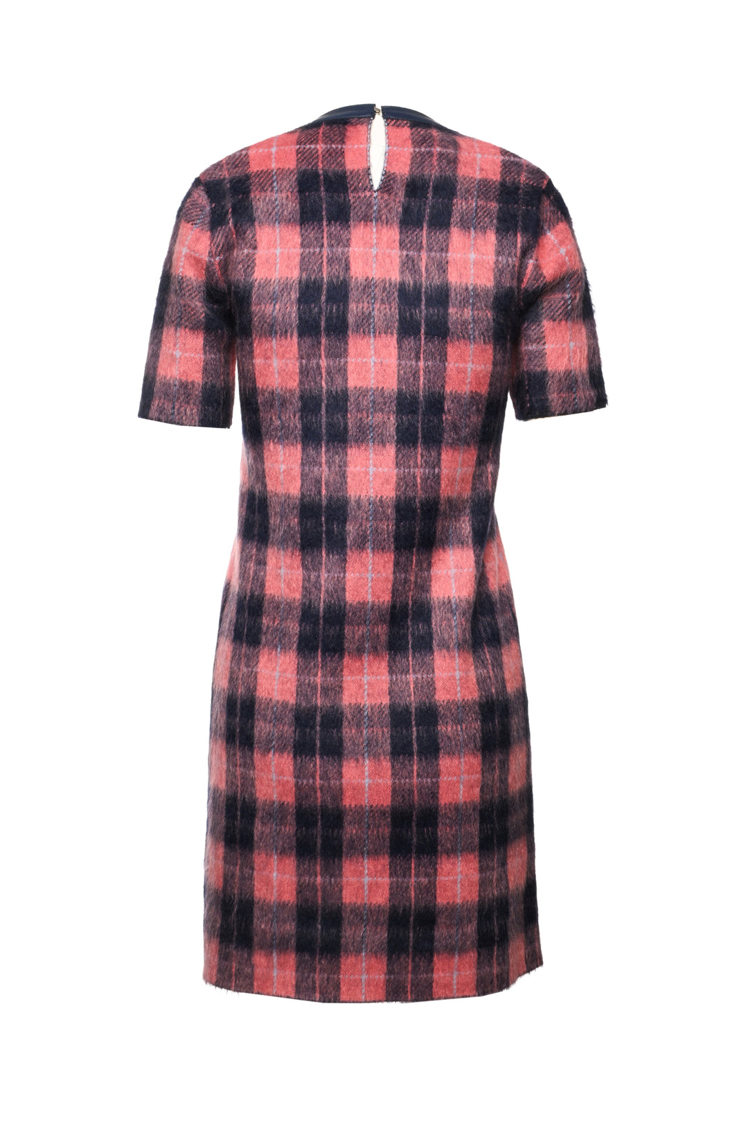 Louis Vuitton Size S Plaid Mohair-Blend Mini Dress
