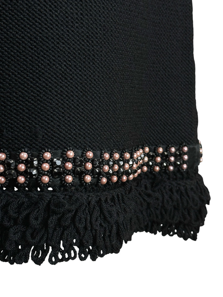 Red Valentino Size L Embellished Knit Dress