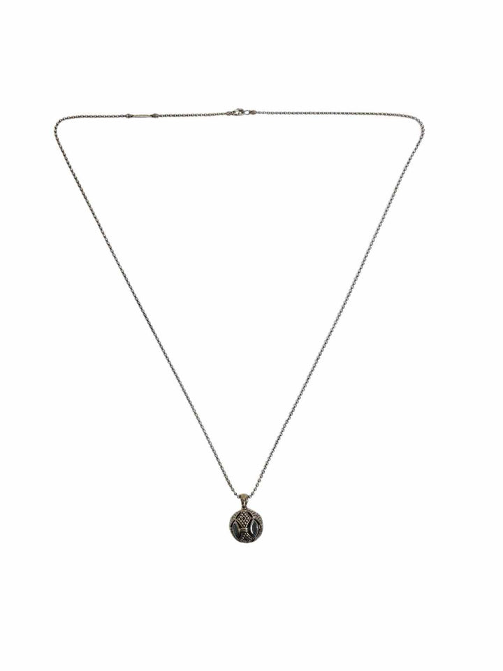 Lagos 925/ Blue Topaz Caviar Talisman Marquis  Necklace