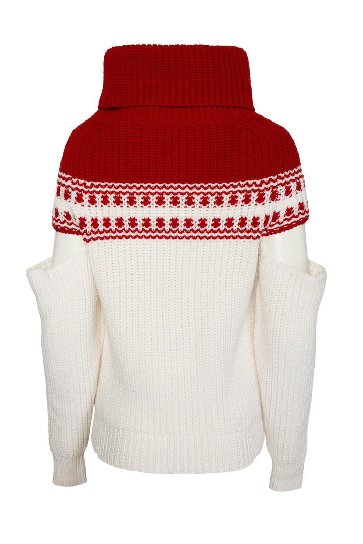 Monse Size XS Slashed Sleeve Fair Isle Sweater