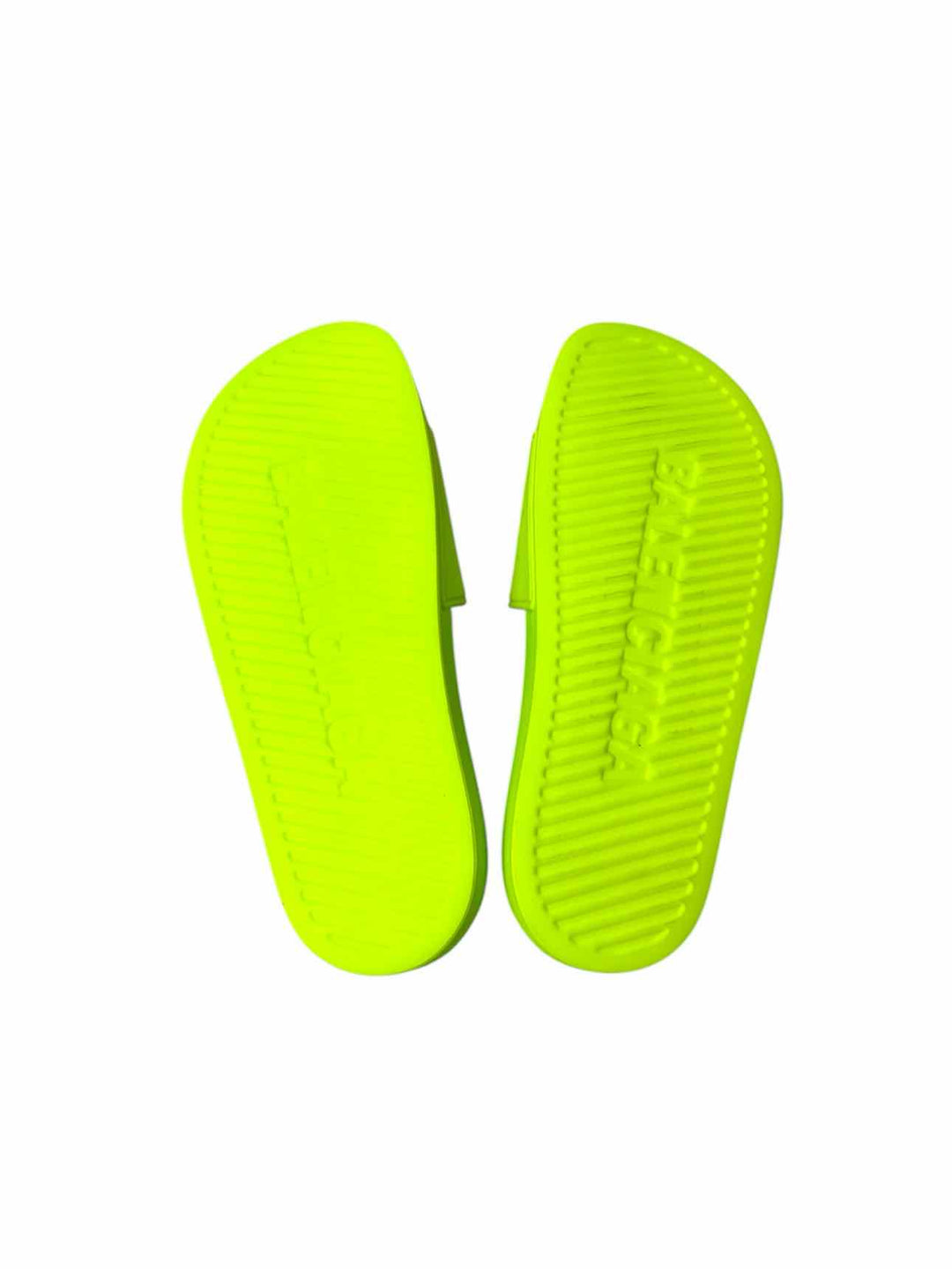 Balenciaga Size 6 Pool Side Rubber Logo Flats