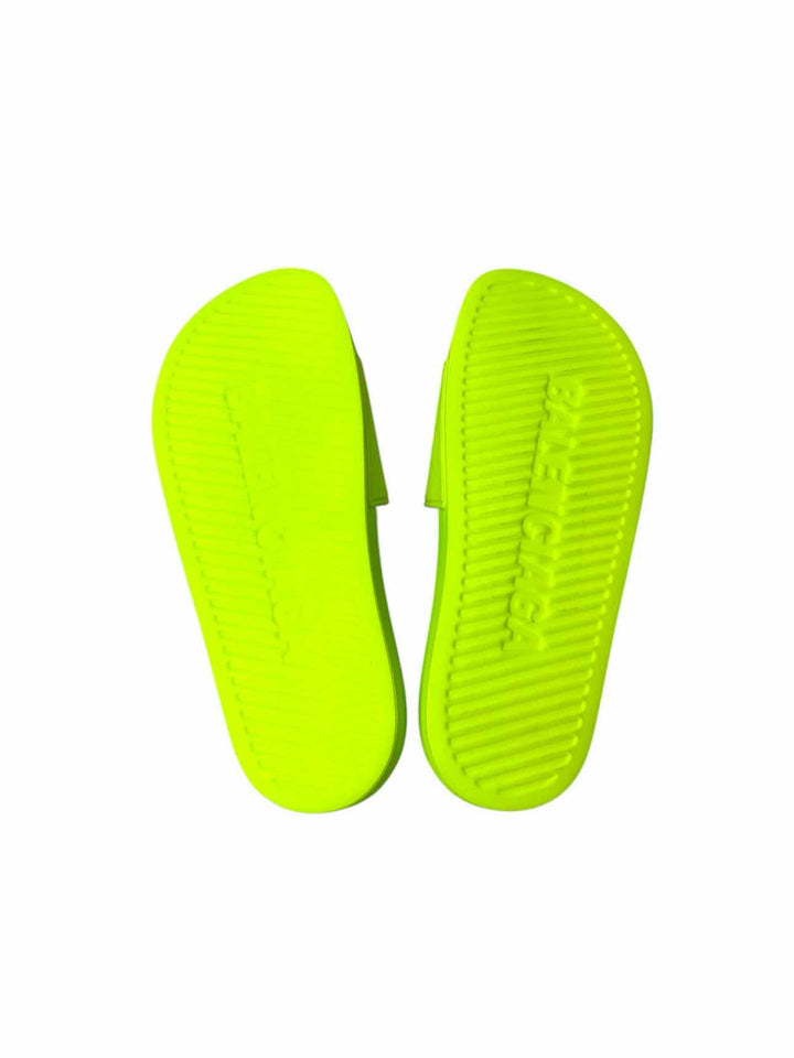 Balenciaga Size 6 Pool Side Rubber Logo Flats