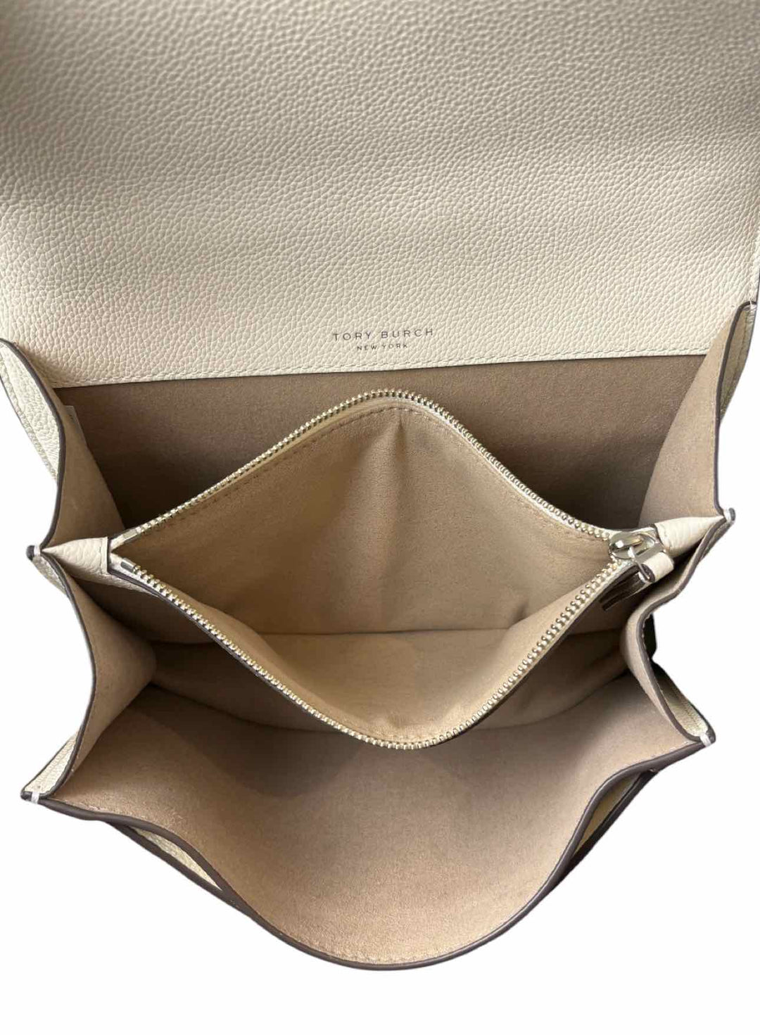 Tory Burch T Monogram Pebbled Leather Purse