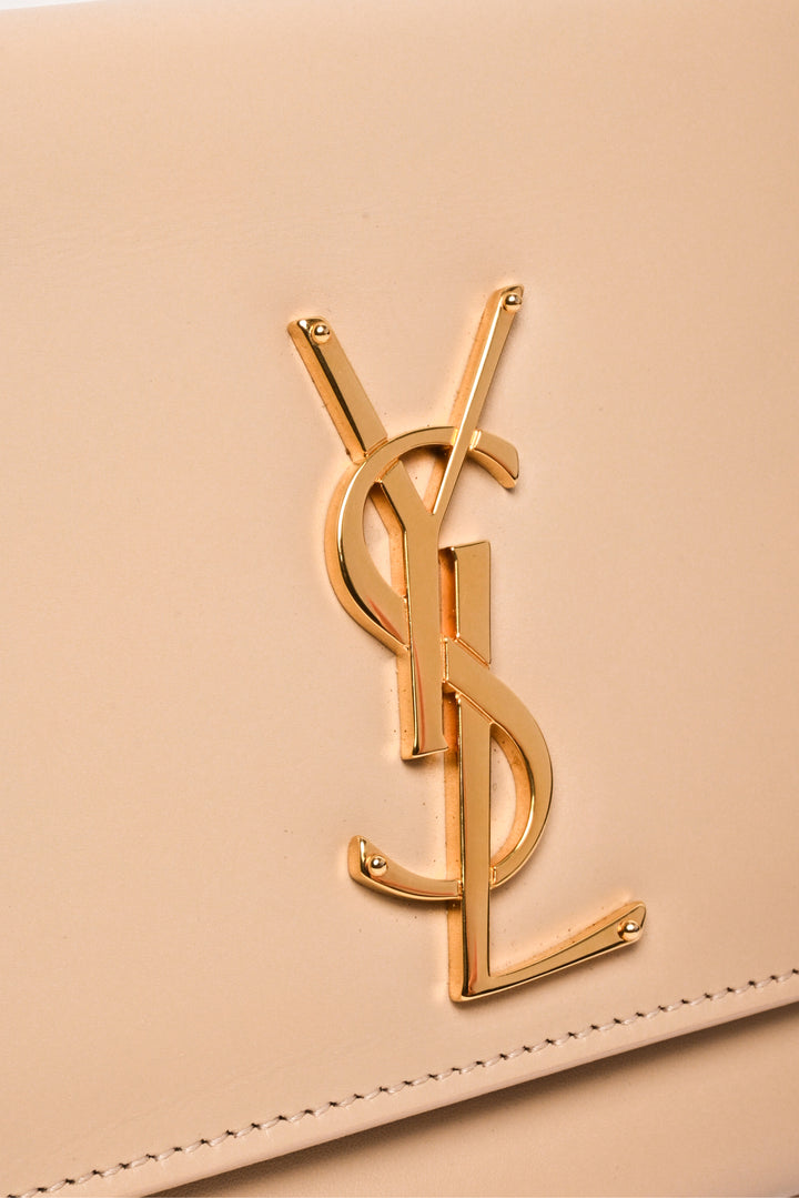Saint Laurent Leather Kate Clutch