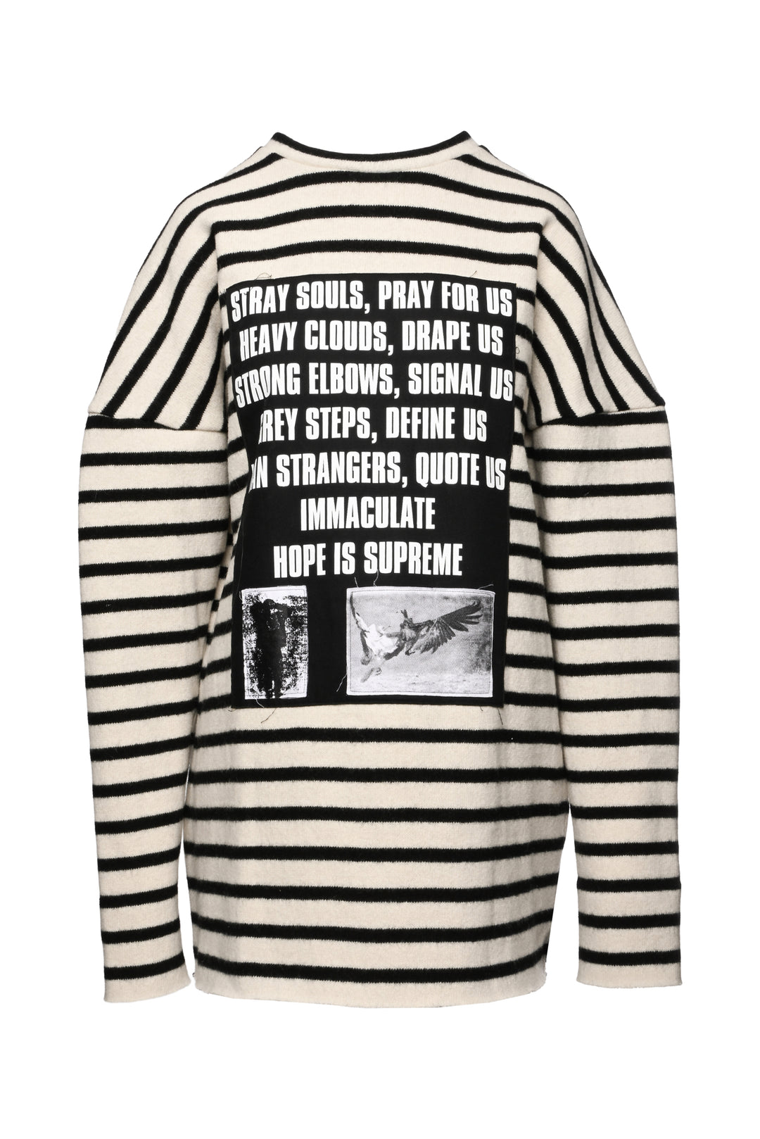 Raf Simons Size S Men's Wool Striped Sweater