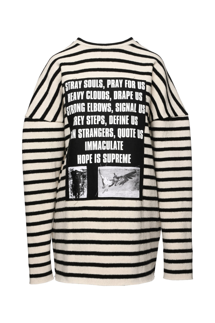 Raf Simons Size S Men's Wool Striped Sweater