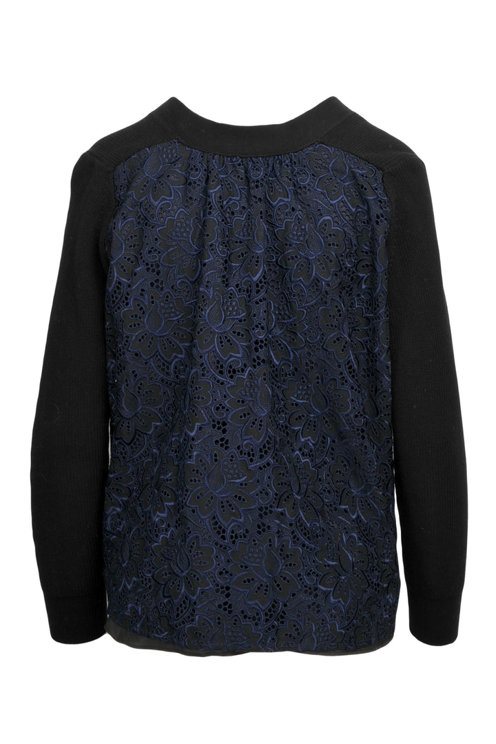 Sacai Luck Size 3 Knit & Lace Cardigan