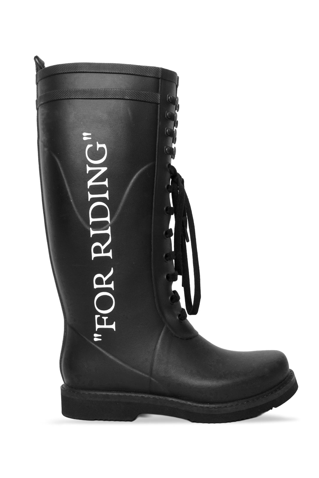 Off White Men's Size 41 "FOR RIDING" Rubber Boots