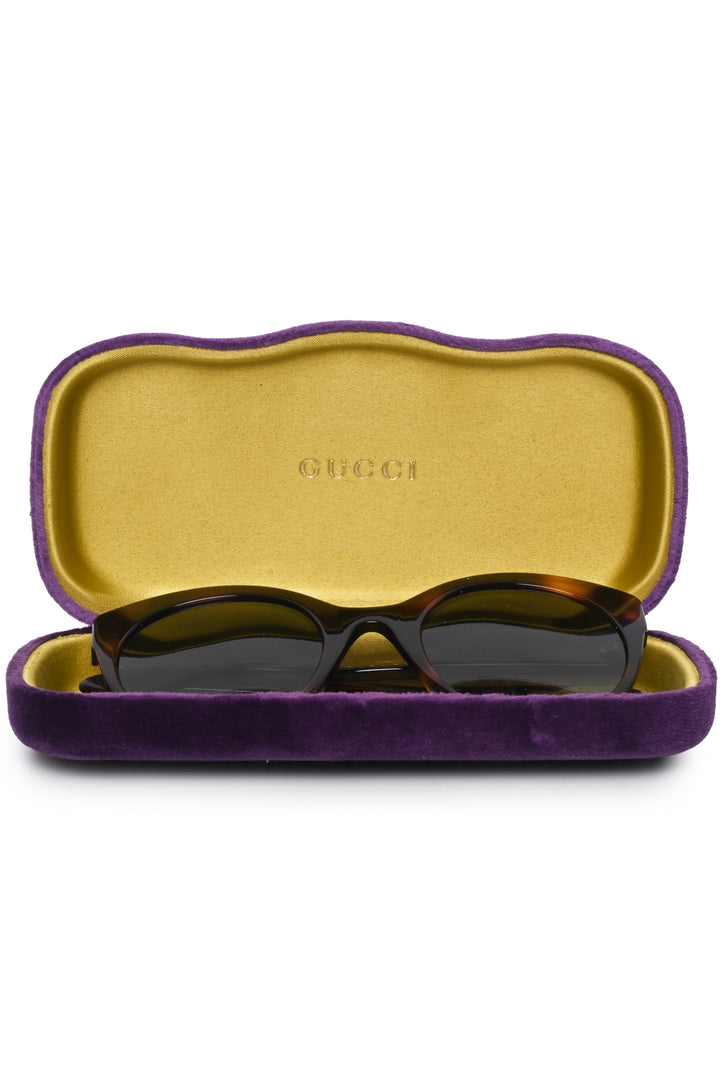 Gucci GG Tortoiseshell Oversized Sunglasses