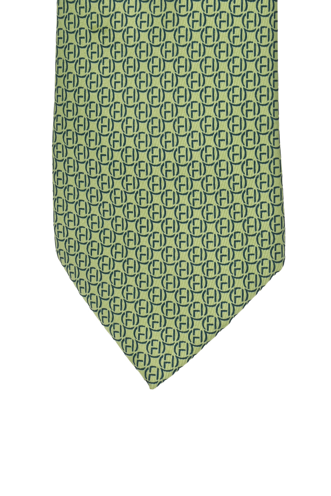 Hermes Size OS Men's H Logo Silk Tie