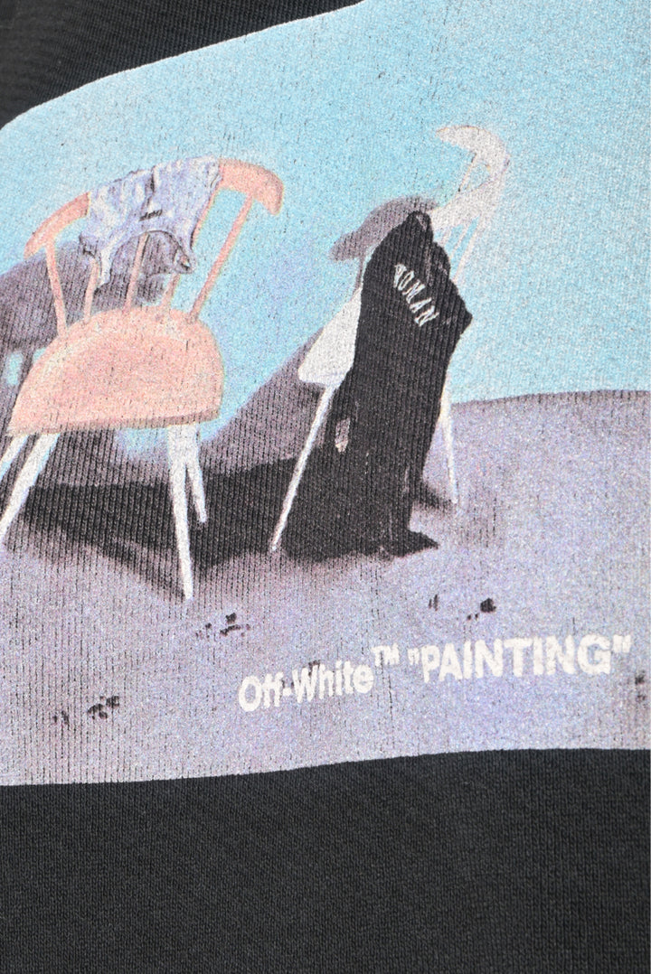 Off White Size XS Painting Chair Crewneck Sweatshirt