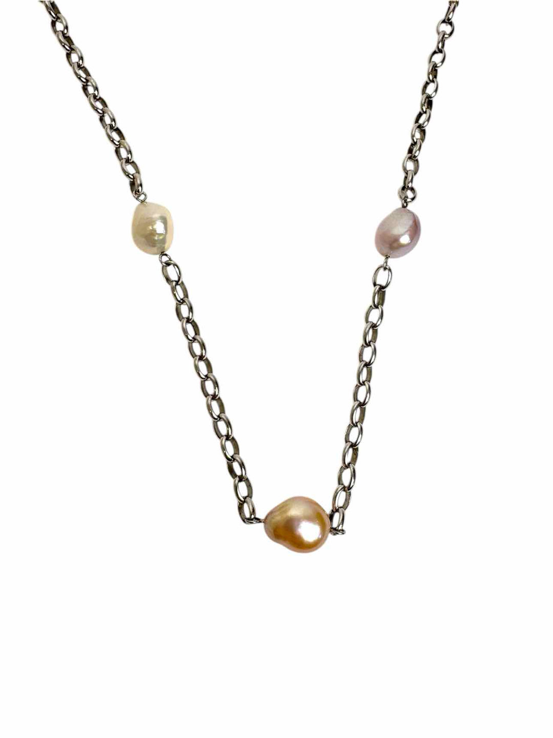 Birks Sterling Silver and Pearl  Necklace