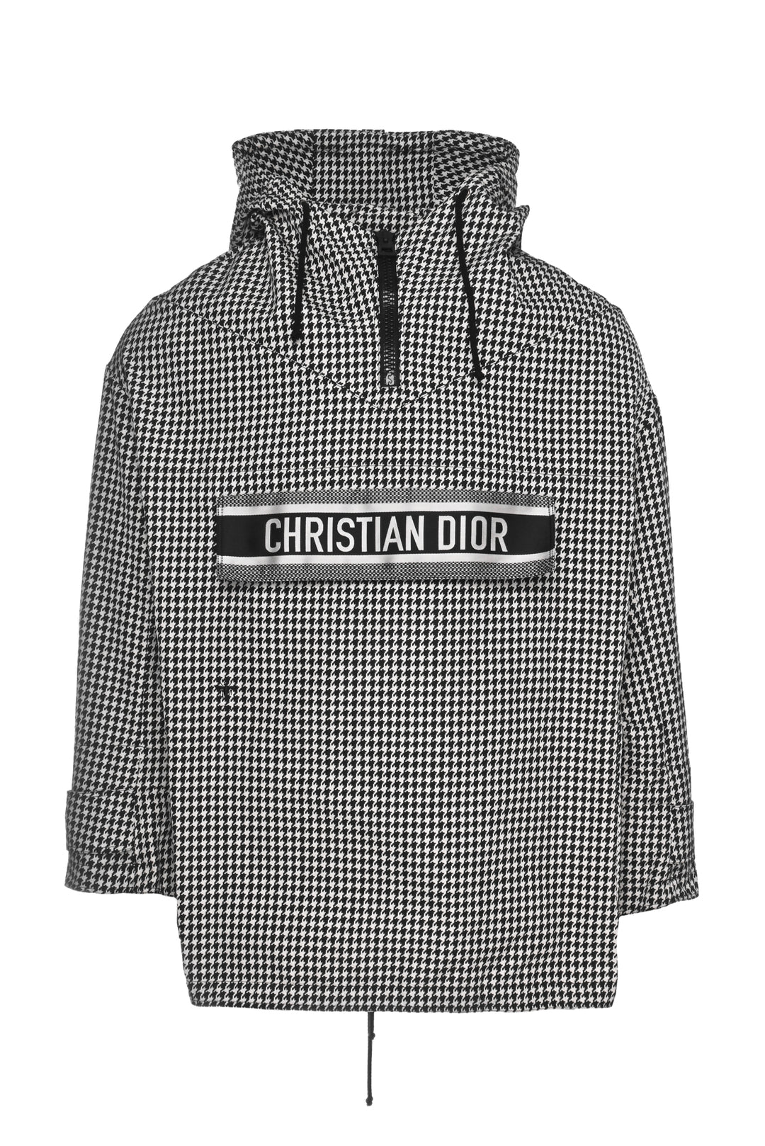 Christian Dior Size S Houndstooth Hooded Anorak Jacket