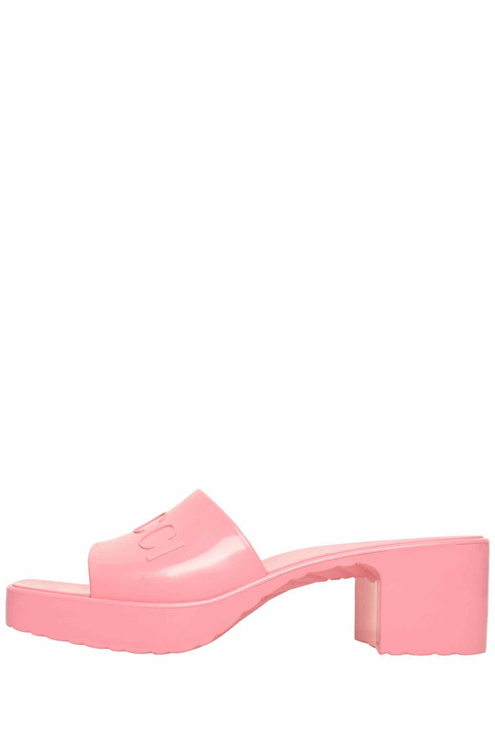 Gucci Size 37 Logo Rubber Sandals