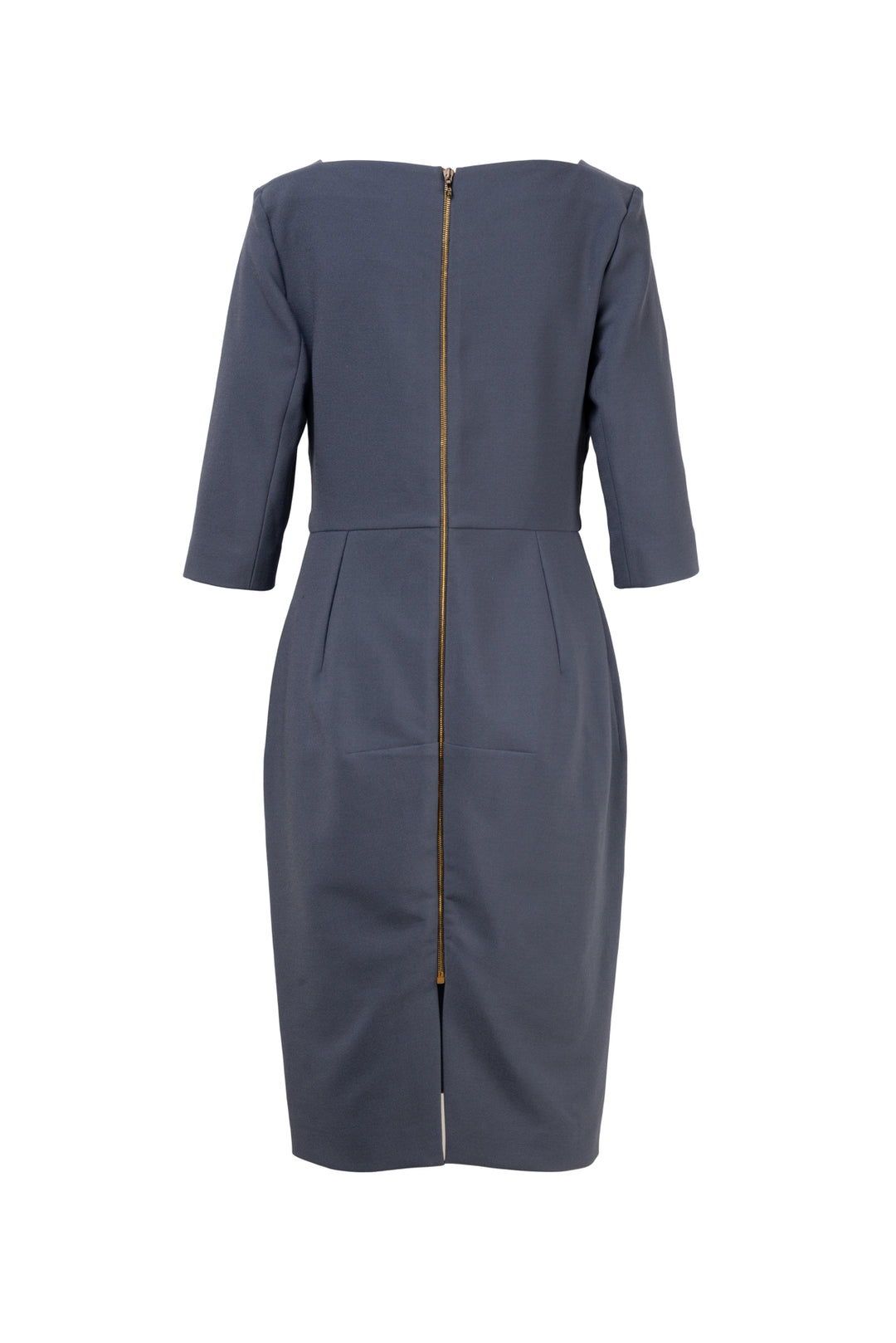 Roland Mouret Size 12 3/4 Sleeve Crepe Midi Dress