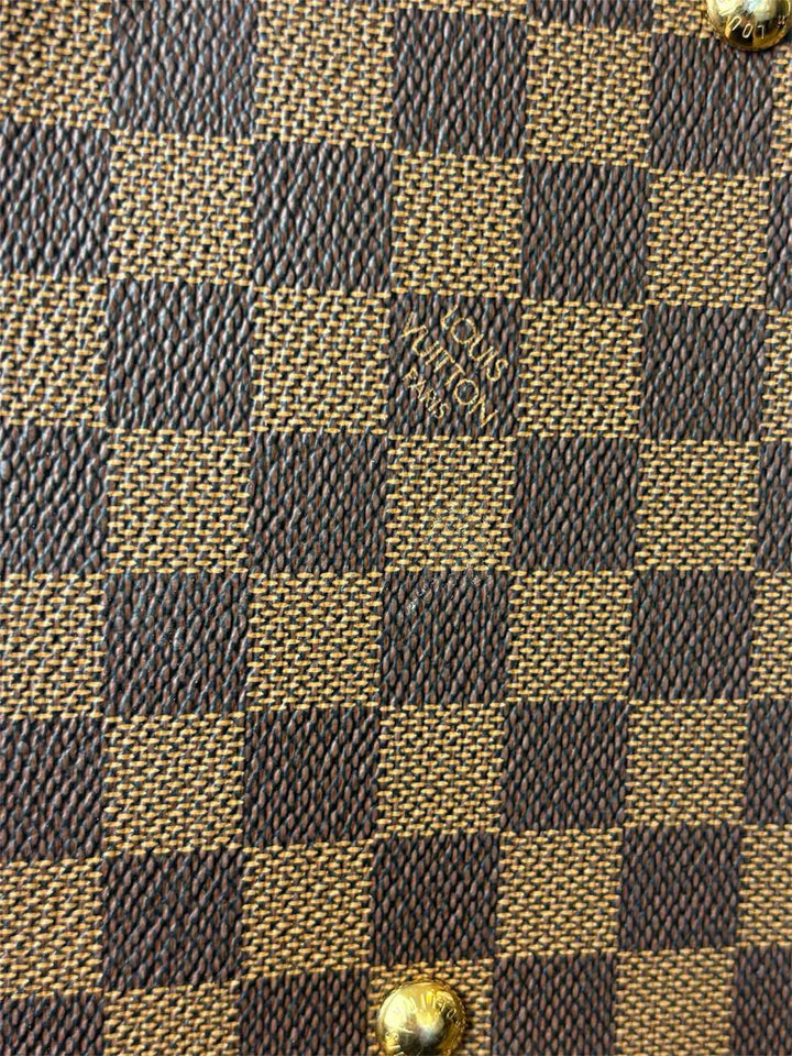 Louis Vuitton Cuir Taurillon Damier Ebene Normandy Magnolia Purse