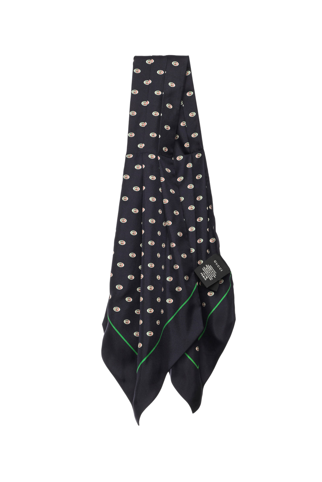 Gucci Monogram Pleated Silk Twilly