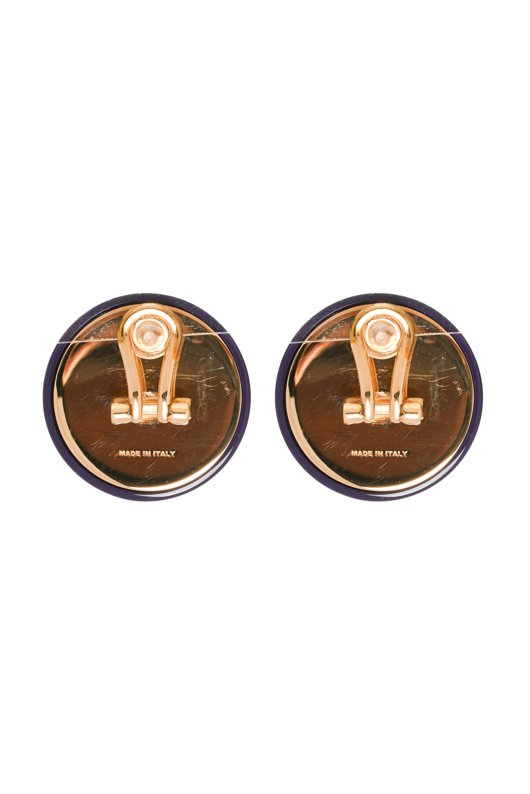Miu Miu Circle Logo Earrings