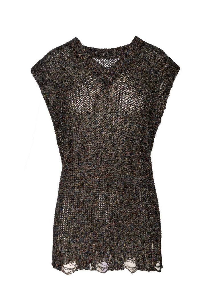 Song For The Mute Size 2 Distressed Sweater Vest