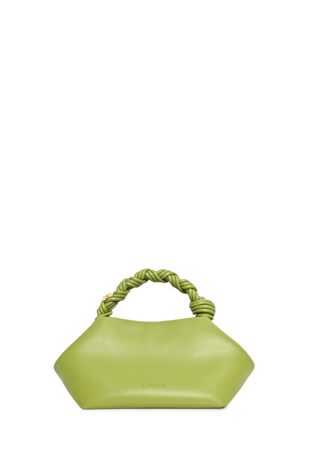 Ganni Mosstone Green Small Bou Purse