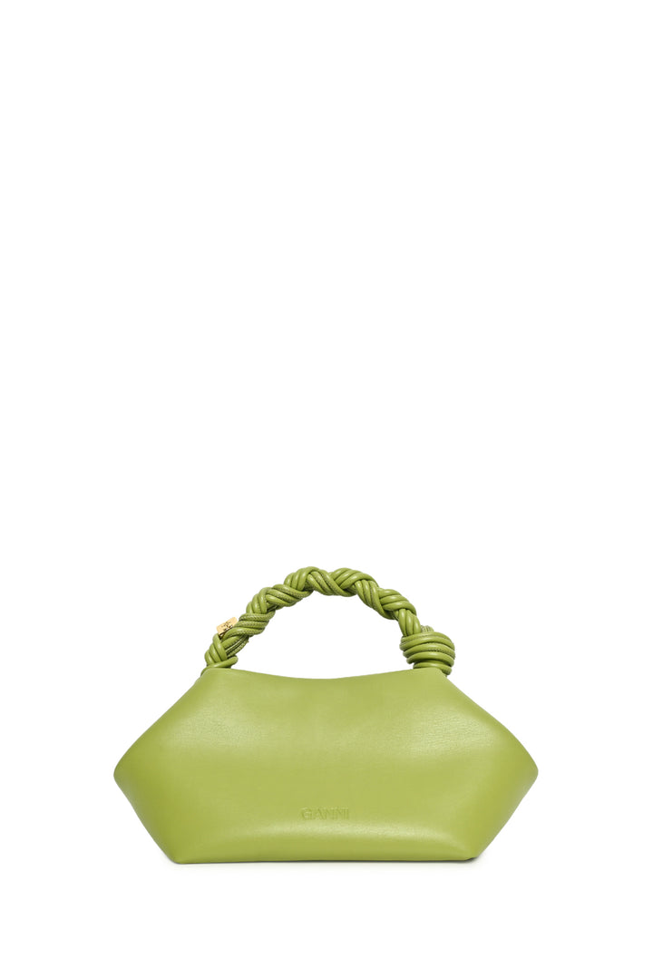 Ganni Mosstone Green Small Bou Purse