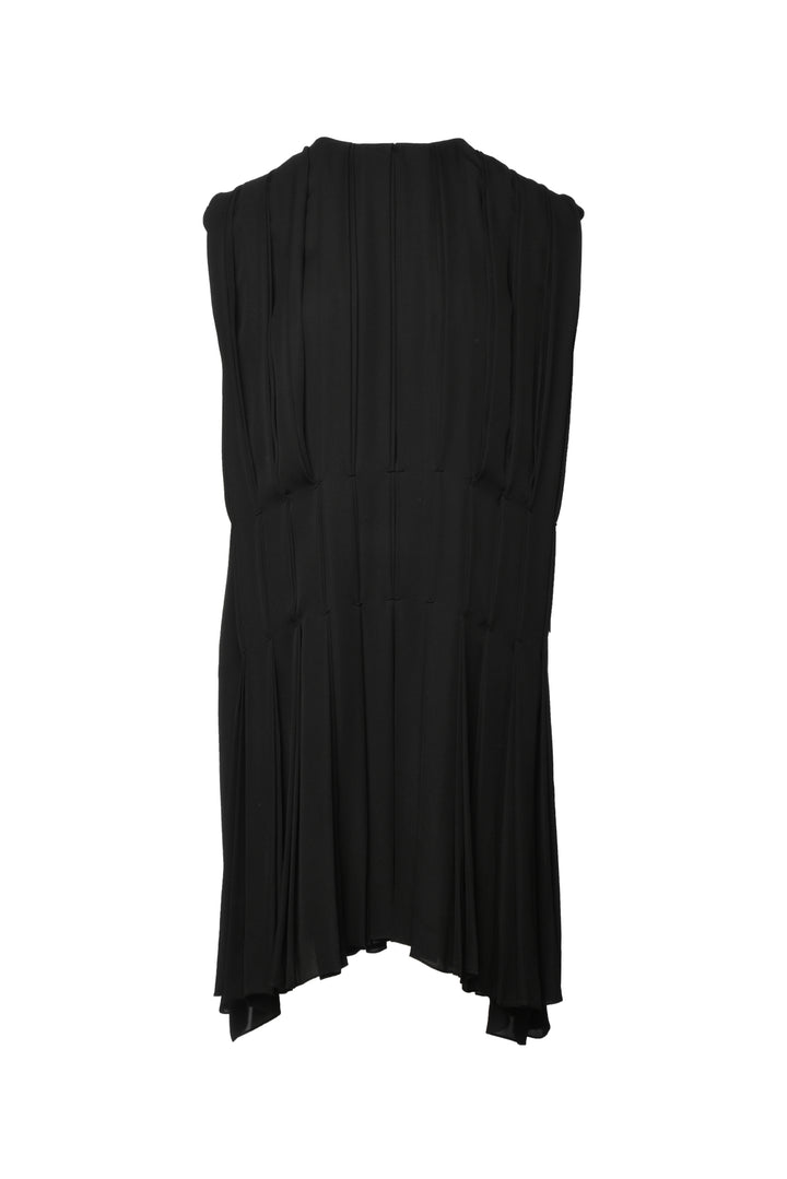 Khaite Size 10 Blaz Plated Silk Georgette Shift Dress