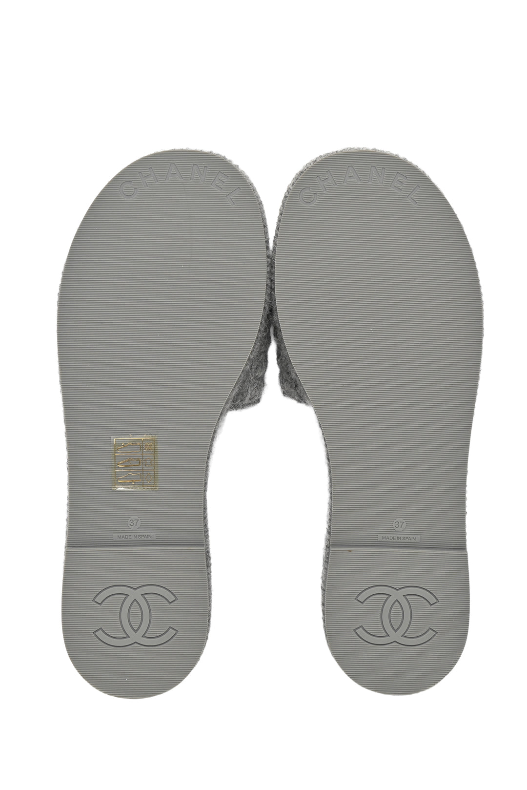 Chanel Size 37 Chain CC Slide Sandals
