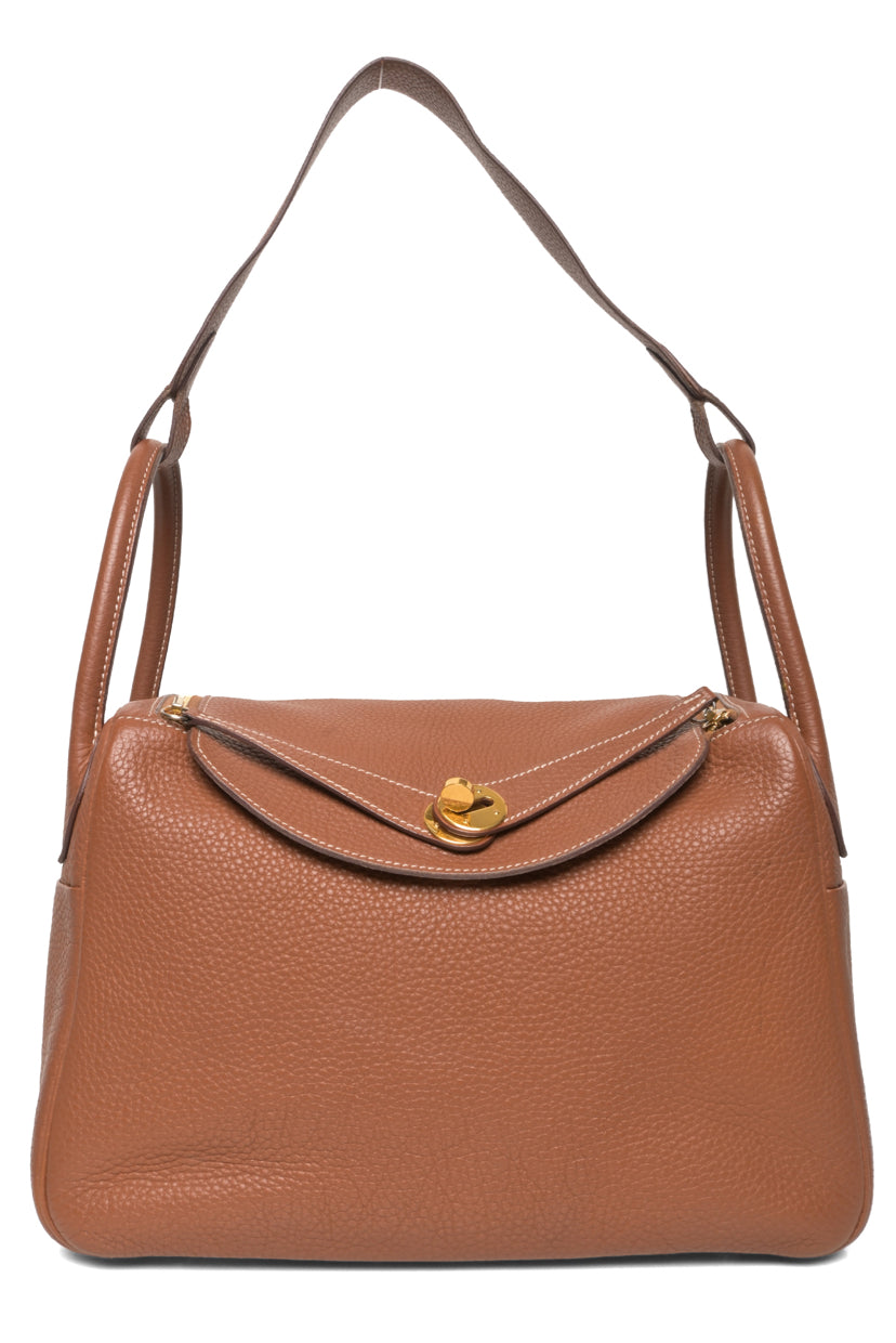 Hermes 2017 Gold Taurillon Clemence Lindy 30