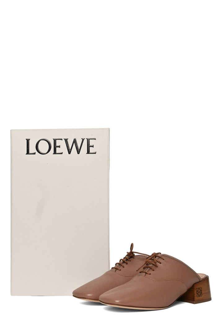 Loewe Size 36 Slip On Soft Derby Mules