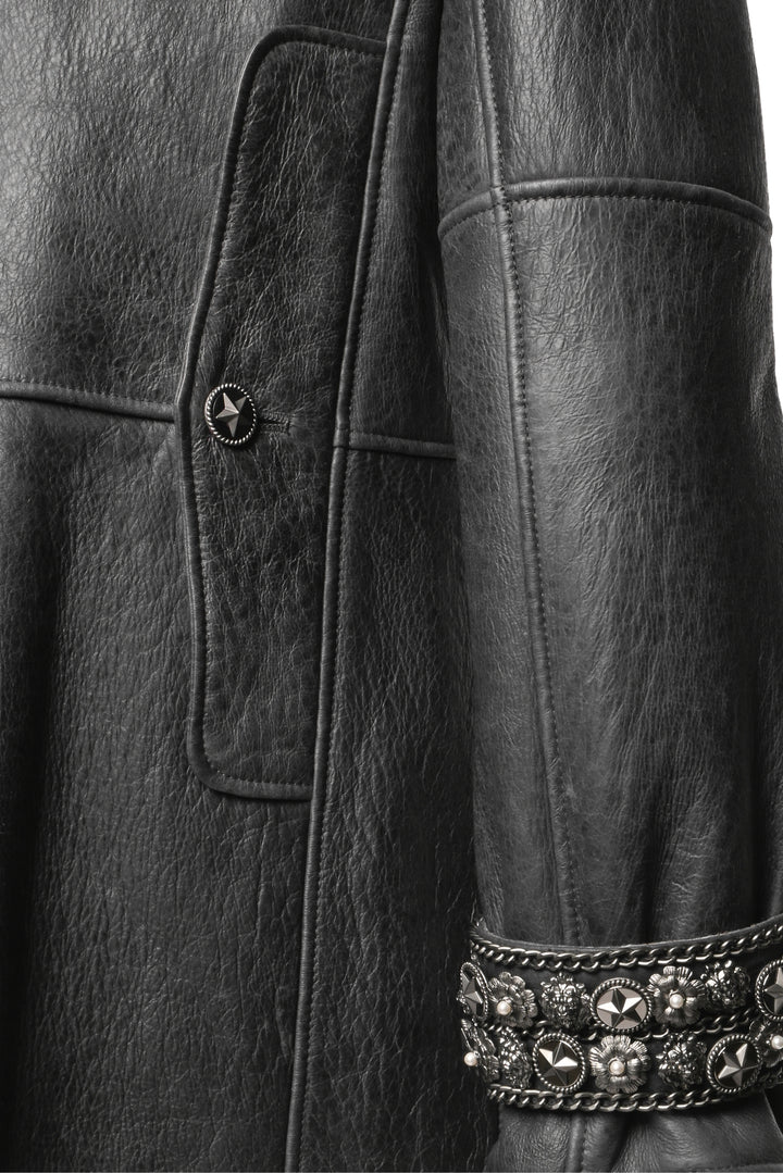 Chanel Size 8 2007 Shearling Embellished Double Breasted Coat