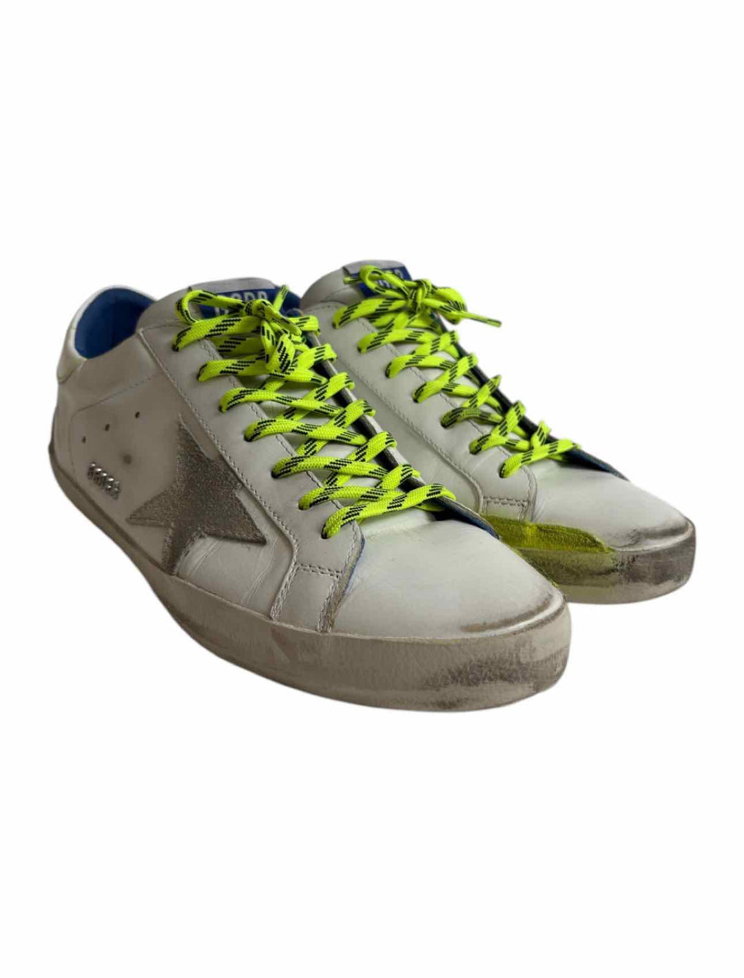 Golden Goose Size 42 Men's Distressed Leather Sneakers