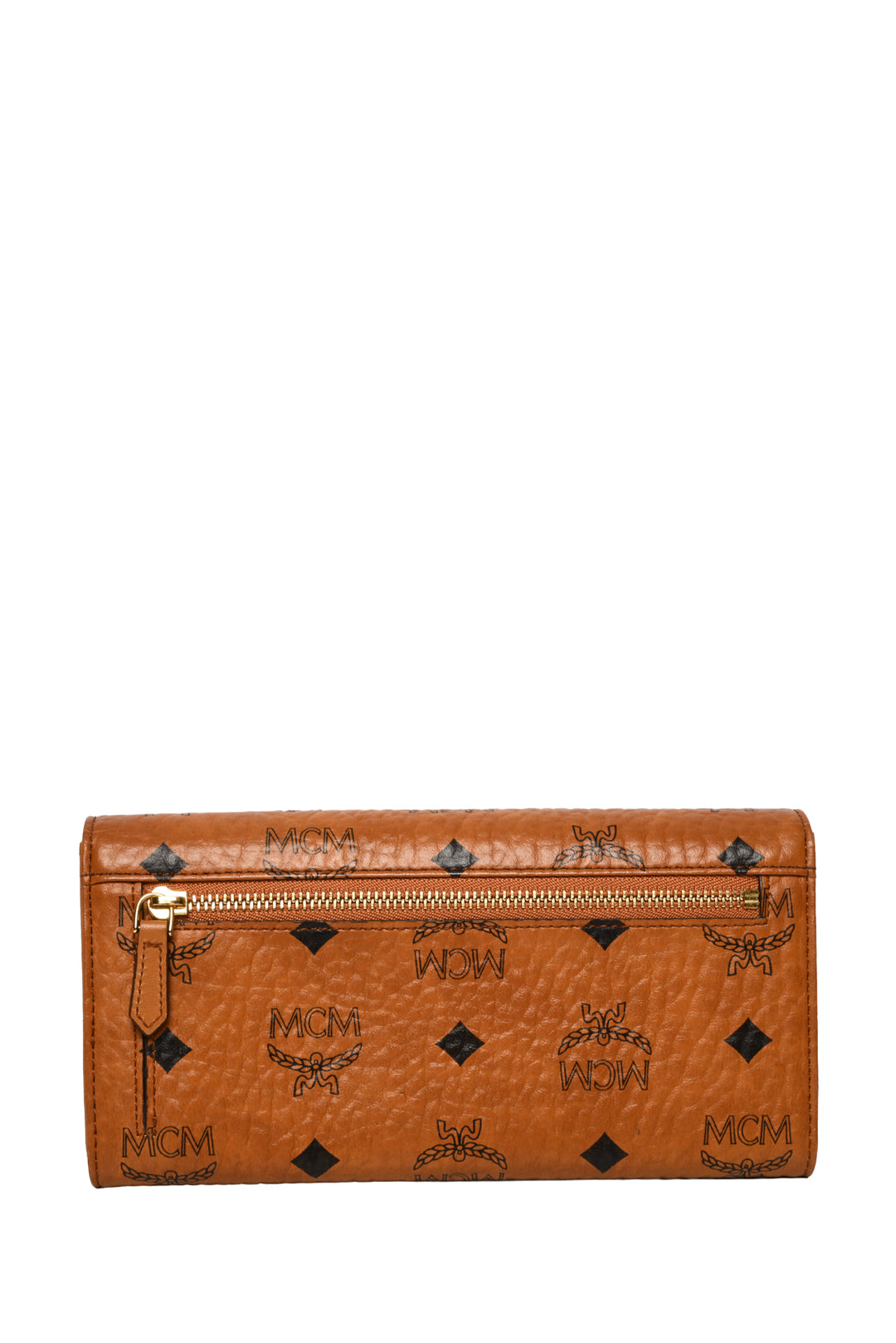 MCM Visetos Coated Canvas Heritage Flap Continental Wallet