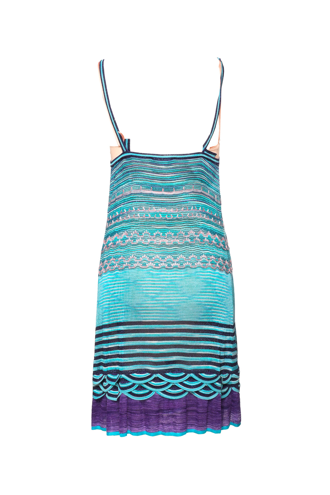 Missoni Size XS Embroidered & Striped Knit Dress