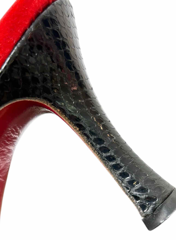Dolce & Gabbana Size 37 Snakeskin Leather Sandals