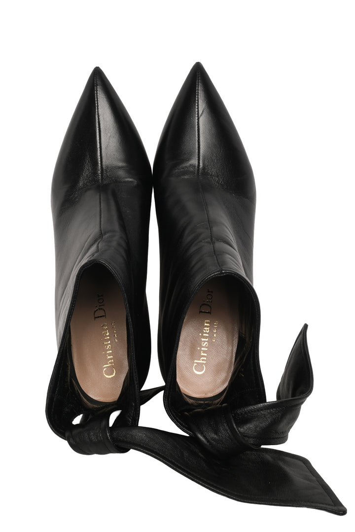Dior Size 36 La Belle D Bow Ankle Boots