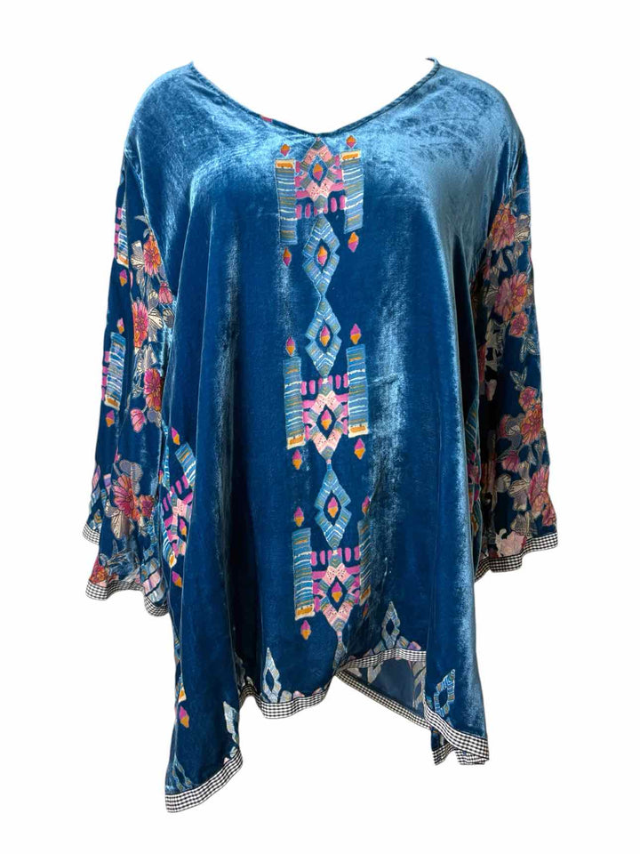 Johnny Was Printed Velvet Size XL Tops