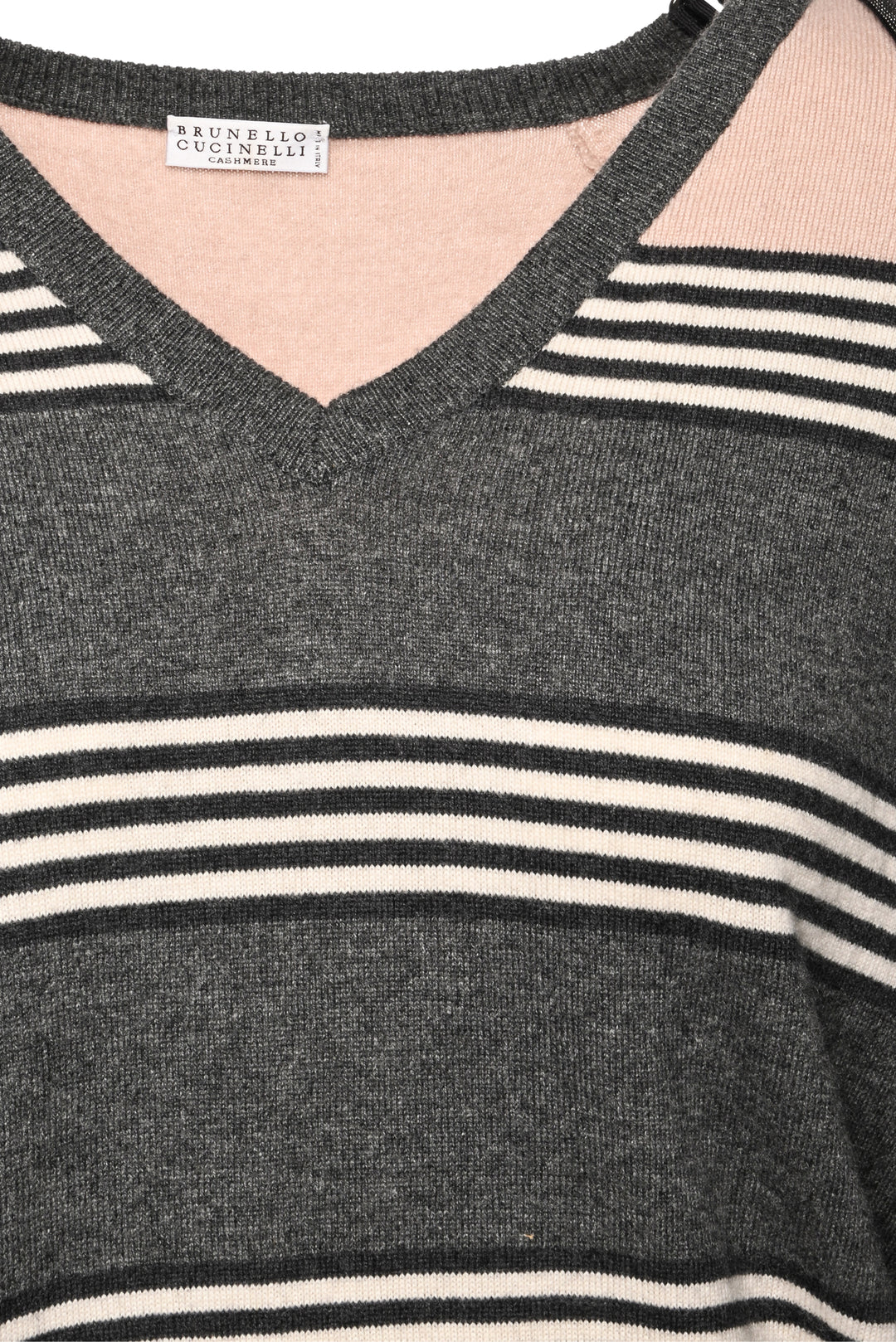 Brunello Cucinelli Size M Striped Cashmere Sweater