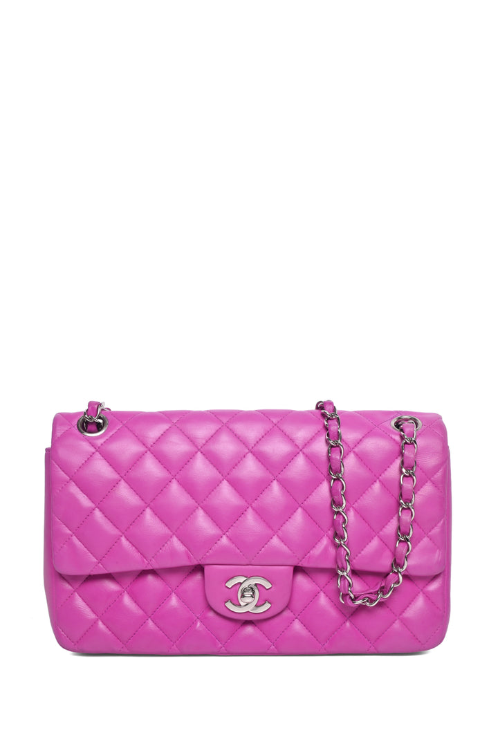 Chanel 2003-2004 Quilted Lambskin Medium Single Flap Shoulder Bag