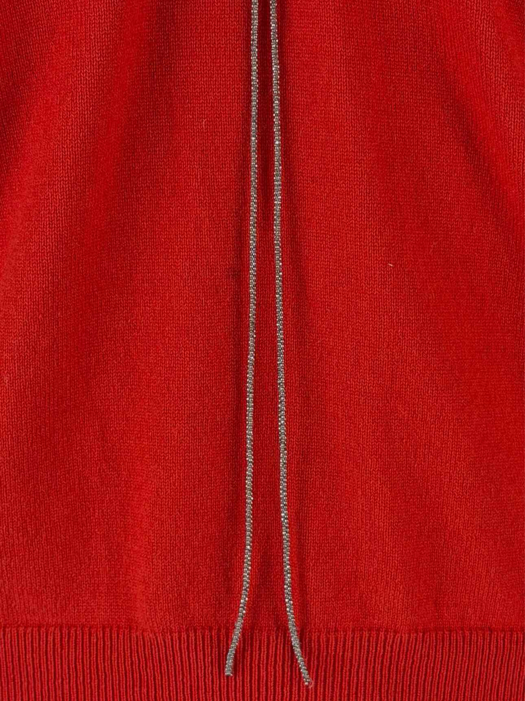 Brunello Cucinelli Size S Monili Trim Cashmere Top