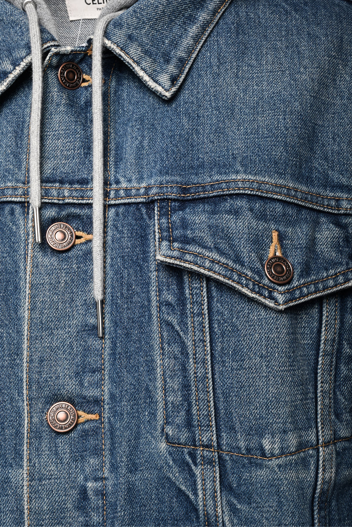 Celine Size M Hooded Denim Jacket