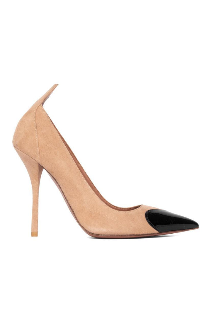 Alaia Size 38 Heart Patent Leather And PVC Mules