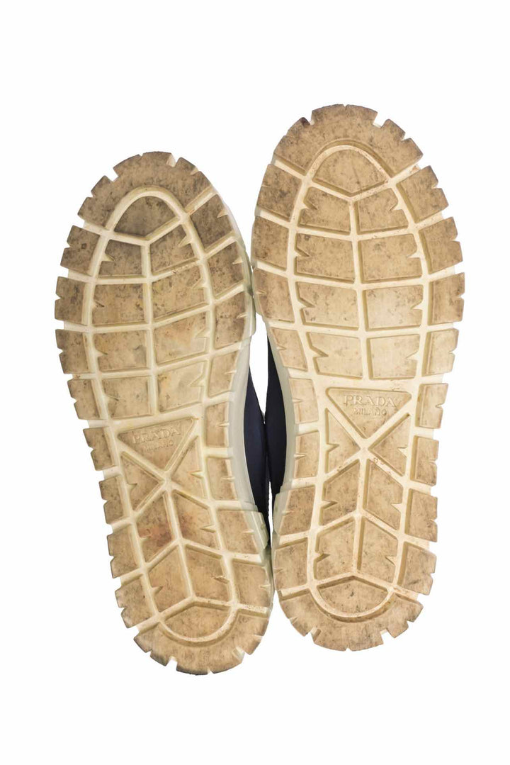 Prada Size 35.5 Double Wheel Nylon Gabardine Platform Sneaker